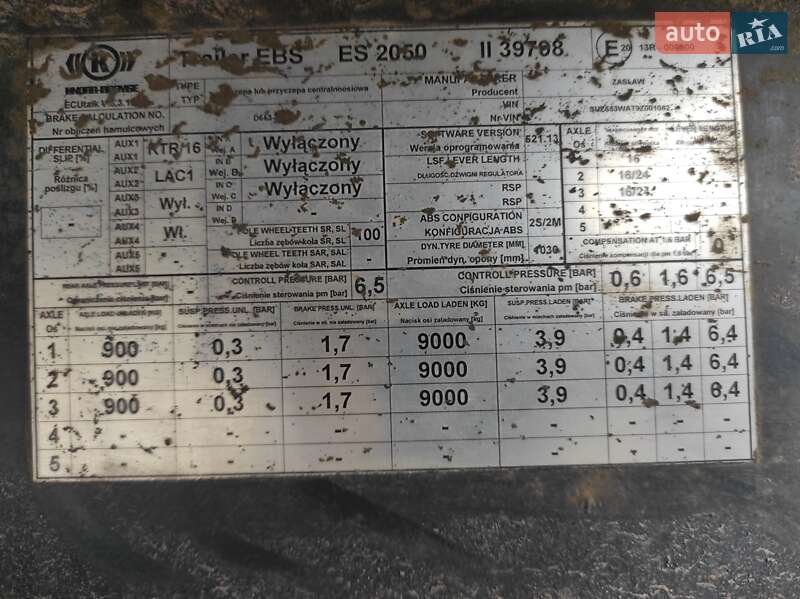 Самосвал полуприцеп Zaslaw D 653 2009 в Попельне