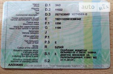 Хетчбек ЗАЗ 1102 Таврія 2001 в 
