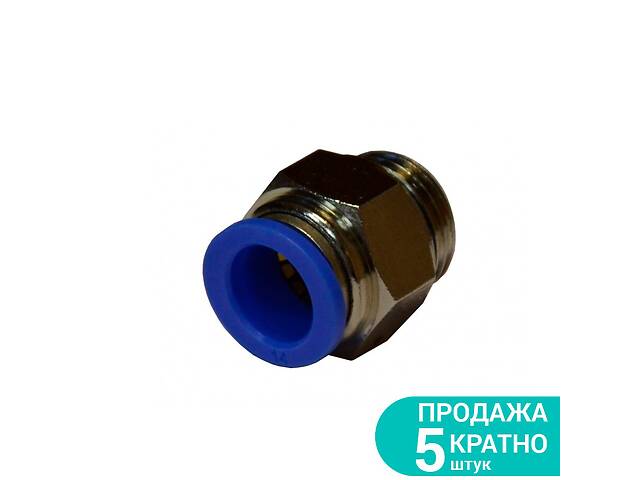 Фитинг для пневматики цанговый (прямой) Ø10мм МТ ½