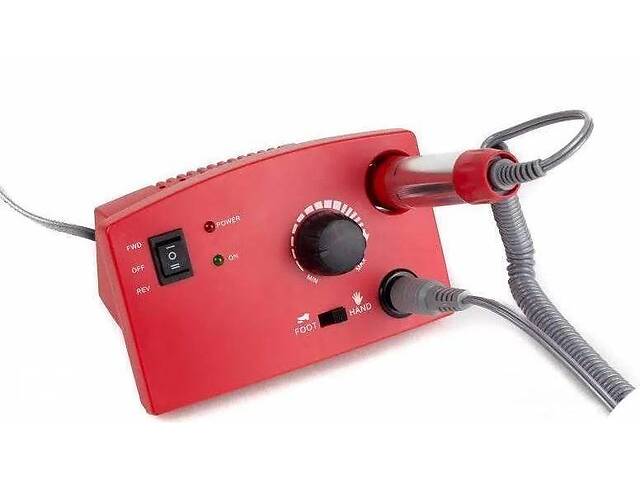Фрезер для педикюра и маникюра Nail Polisher DM-211 с педалью, красный
