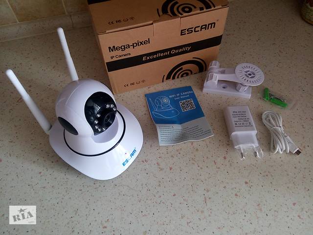 купить бу WIFI камера ESCAM G02 с качеством записи 720P в Киеве купить бу WIFI камера ESCAM G02 с качеством записи 720P в Киеве