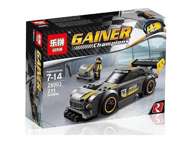 Конструктор Lepin 28003 Мерседес AMG GT3 (аналог Lego Speed Champions 75877)