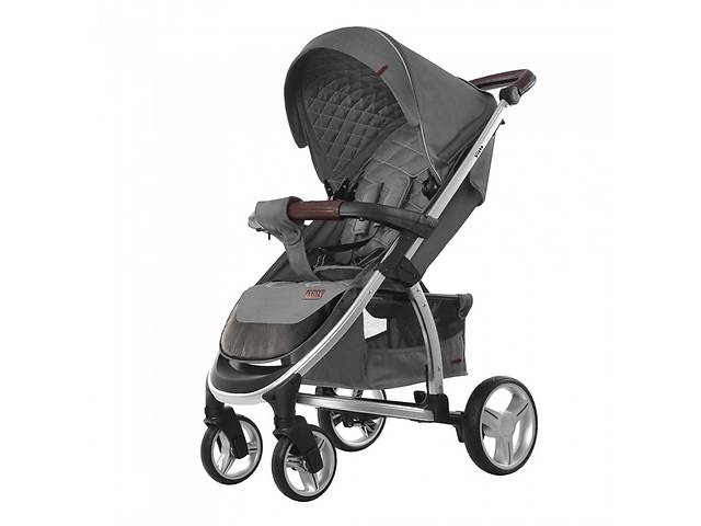 Детская прогулочная коляска CARRELLO Vista CRL-8505 Steel Gray в льне + дождевик