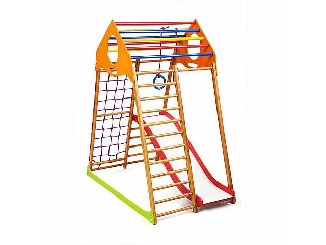 Дитячий спортивний комплекс для дому SportBaby KindWood Plus 1