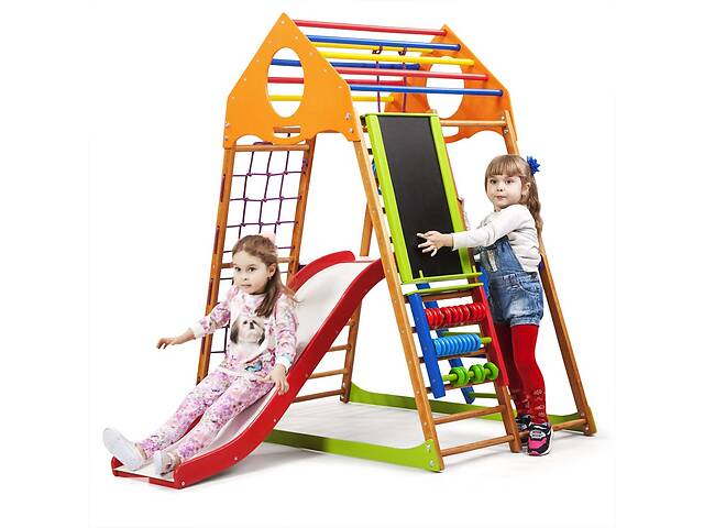 SportBaby Детский спортивный комплекс для дома KindWood Plus 3