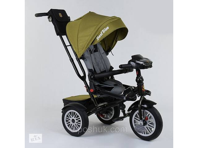 бу Детский велосипед с ручкой и откидной спинкой Best Trike 9288 В - 3679 с поворотным сиденьем, хаки в Киеве бу Детский велосипед с ручкой и откидной спинкой Best Trike 9288 В - 3679 с поворотным сиденьем, хаки в Киеве