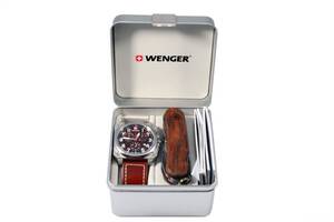Набор Wenger часы и нож Коричневый (77014 )