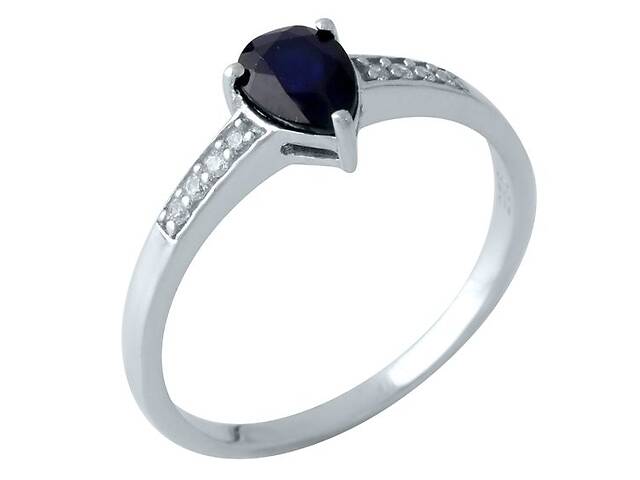 Серебряное кольцо SilverBreeze 1961674 с натуральным сапфиром 17.5