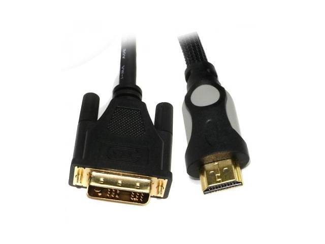 Кабель мультимедийный HDMI to DVI 24+1pin M, 1.8m Viewcon (VD 078-1,8м.)