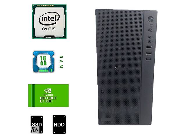 Системный блок FrimeCOM MX8 Tower new / Intel Core i5-3470 (4 ядра по 3.2-3.6Ghz) / 16GB DDR3 / 128GB SSD new+500GB H...