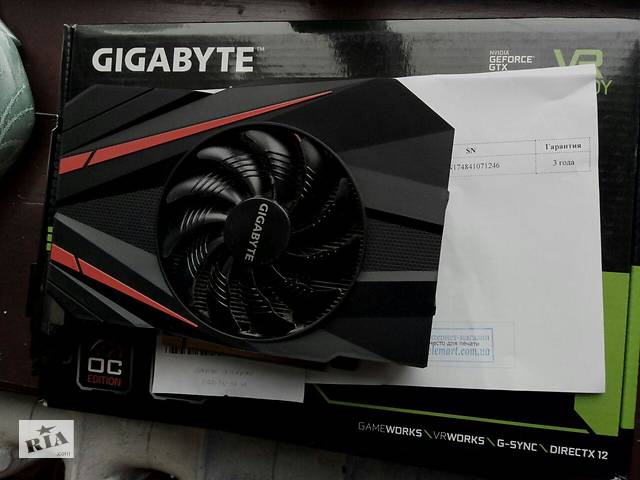 GTX 1060 OC 3GB(ГАРАНТИЯ 32 месяца)