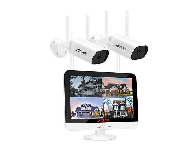 Комплект видеонаблюдения wifi 2 камеры Anran AR-2W c 13