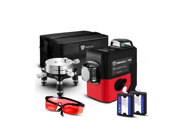 Лазерный нивелир DEKO 3D LL12-HVRL (12164)