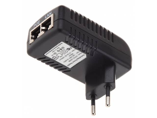 POE инжектор Merlion 48V 0,5A (24Вт) с портами Ethernet