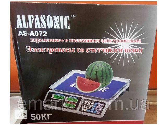 купить бу Весы торговые ALFASONIC AS-A072 50кг в Одессе купить бу Весы торговые ALFASONIC AS-A072 50кг в Одессе