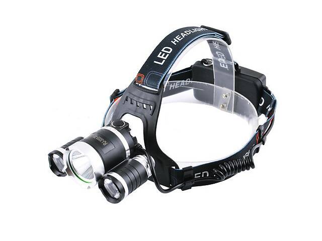 Фонарь налобный фонарик 3 Led RJ 3000 T6