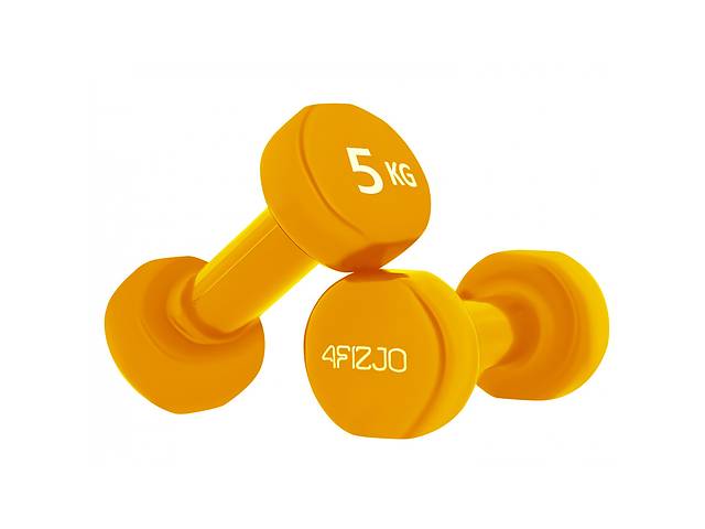Гантели виниловые 4FIZJO 2 x 5 кг 4FJ0210 Original