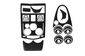 бу Lada Largus 2008-2014 накладки на панель черный цвет вариант 2 TSR Накладки на панель Лада Ларгус в Киеве