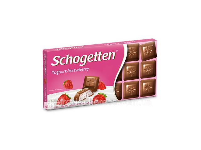 Шоколад Schogetten Yoghurt-Strawberry (Йогурт-Клубника) 100гр
