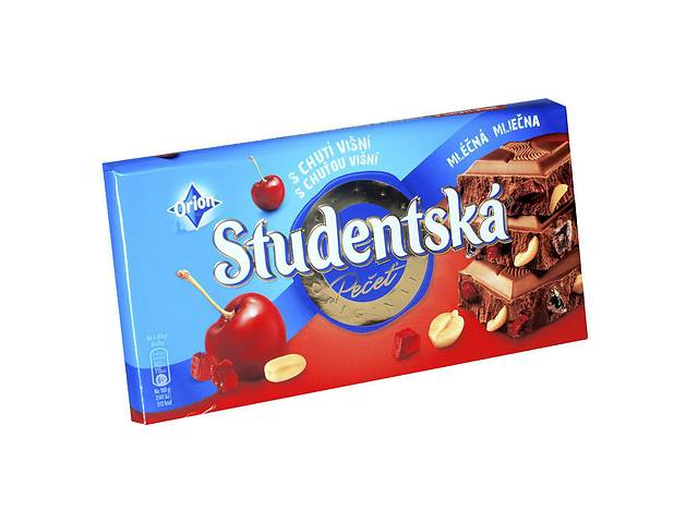 Шоколад Studentska Mlecna Visna