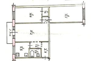 Продається 3-кімнатна квартира 58.6 кв. м у Кривому Розі