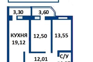 Продається 2-кімнатна квартира 68 кв. м у Чернігові