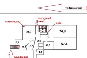Сдается в аренду кафе, бар, ресторан 276.9 кв. м в 1-этажном здании