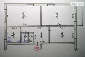 Продается 3-комнатная квартира 64 кв. м в Житомире