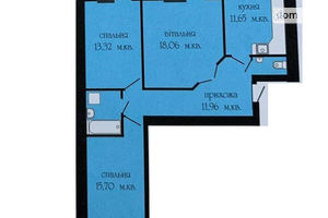 Продается 3-комнатная квартира 82.57 кв. м в Тернополе