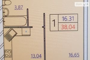 Продається 1-кімнатна квартира 38 кв. м у Хмельницькому