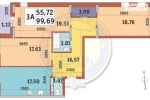 Продается 3-комнатная квартира 99.69 кв. м в Киеве