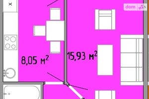 Продається 1-кімнатна квартира 33.01 кв. м у Одесі