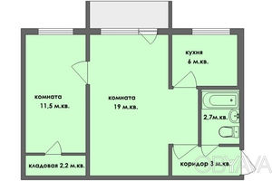 Сдается в аренду 2-комнатная квартира 42 кв. м в Полтаве