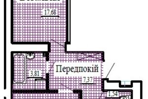Продается 2-комнатная квартира 58.3 кв. м в Луцке