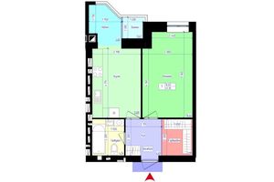 Продается 1-комнатная квартира 47 кв. м в Житомире