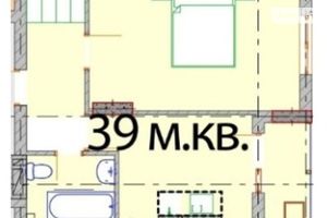 Продается 1-комнатная квартира 39 кв. м в Ужгороде