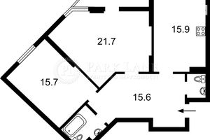 Продается 2-комнатная квартира 76 кв. м в Киеве