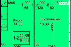 Продается 1-комнатная квартира 44 кв. м в Василькове