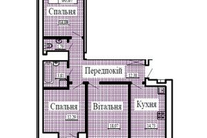 Продается 3-комнатная квартира 80.87 кв. м в Луцке