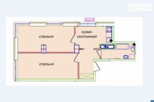 Продается 3-комнатная квартира 58 кв. м в Днепре