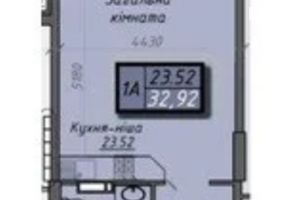 Продается 1-комнатная квартира 33 кв. м в Сумах